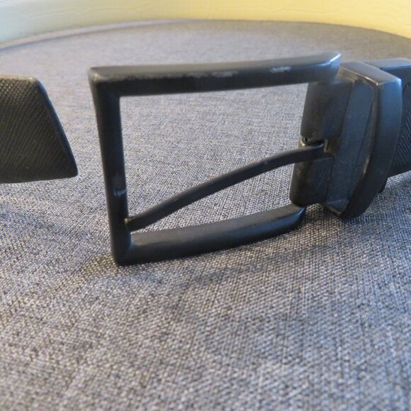 ROBERT GRAHAM Reversible Black/White Leather Belt. Size 40. - Picture 2 of 5